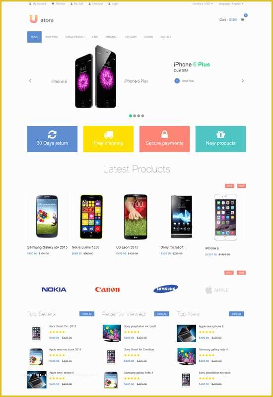Shopping Cart Template Free Download In PHP Of 250 Free Responsive HTML5 Css3 Website Templates
