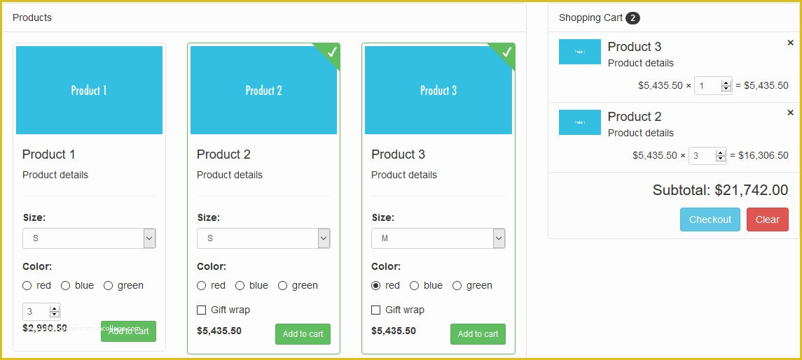 Shopping Cart Template Free Download In PHP Of Jquery Smartcart Npm