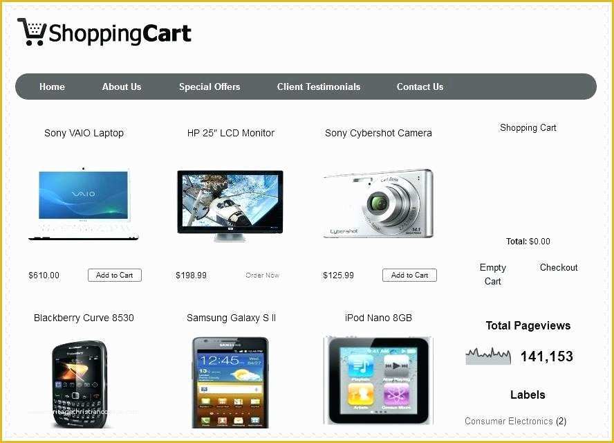 Shopping Cart Template Free Download Of Free Template Responsive Shopping Cart Bootstrap 4