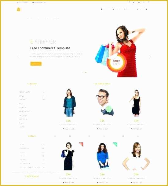 Shopping Cart Website Templates Free Download HTML with Css Of Free HTML Shopping Cart Template E Shopper Best Free