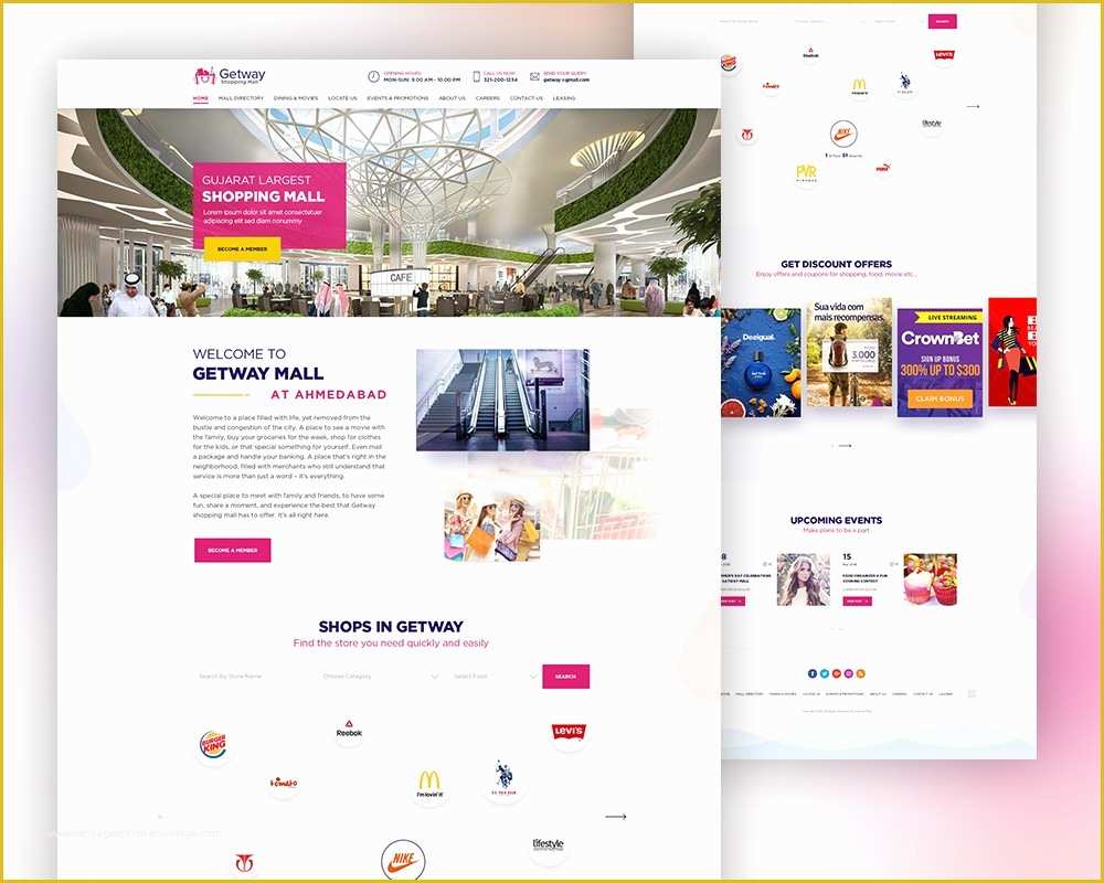 Shopping Site Template Free Download Of Shopping Mall Website Template Psd Download Download Psd