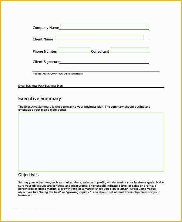 Short Business Plan Template Free Of 8 Short Business Plan Templates