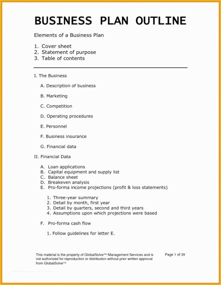 Short Business Plan Template Free Of Formidable Small Business Plan