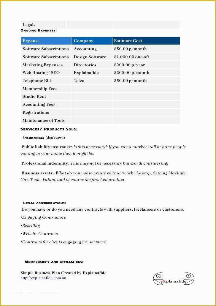 Short Business Plan Template Free Of Free Small Business Plan Template Frankensteincoursework