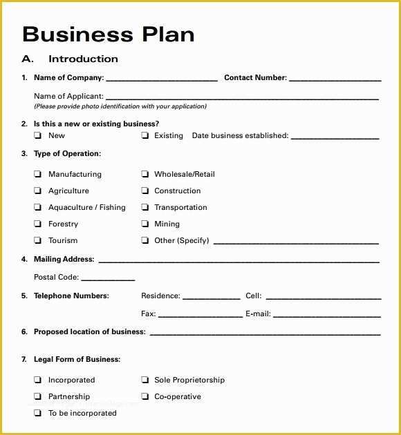 Short Business Plan Template Free Of Short Business Plan Template 2018