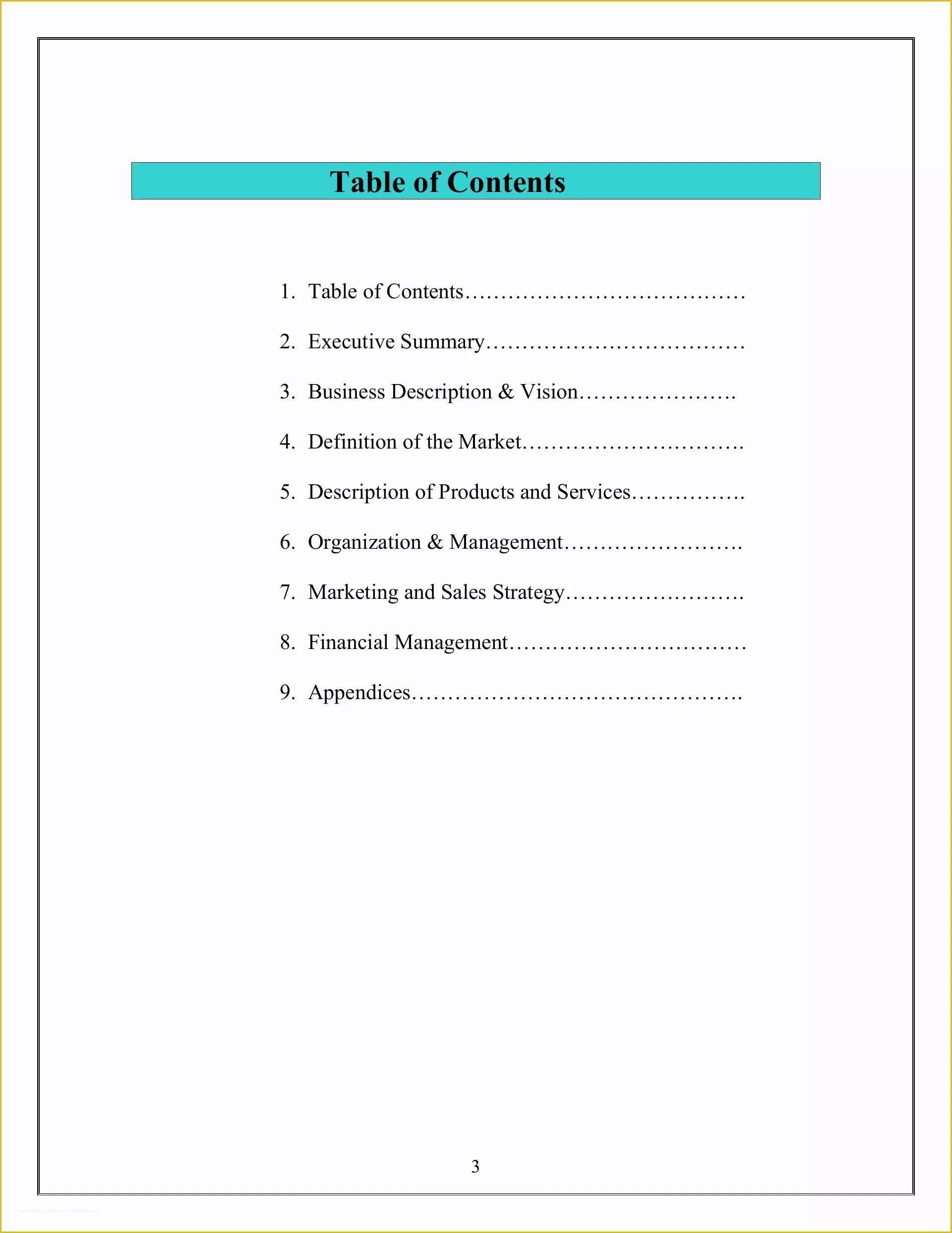 54 Short Business Plan Template Free