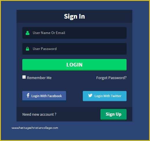 Sign Up form Template HTML Css Free Download Of 10 Responsive HTML5 Login forms Free Download