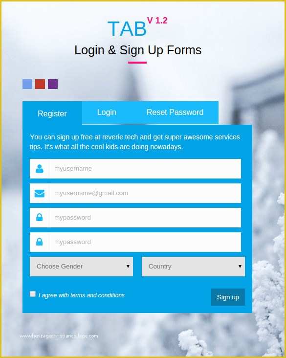 Sign Up form Template HTML Css Free Download Of 19 HTML5 Signup & Registration forms – Free HTML Css