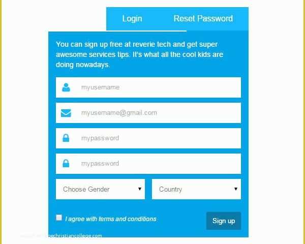 Sign Up form Template HTML Css Free Download Of 19 HTML5 Signup &amp; Registration forms – Free HTML Css