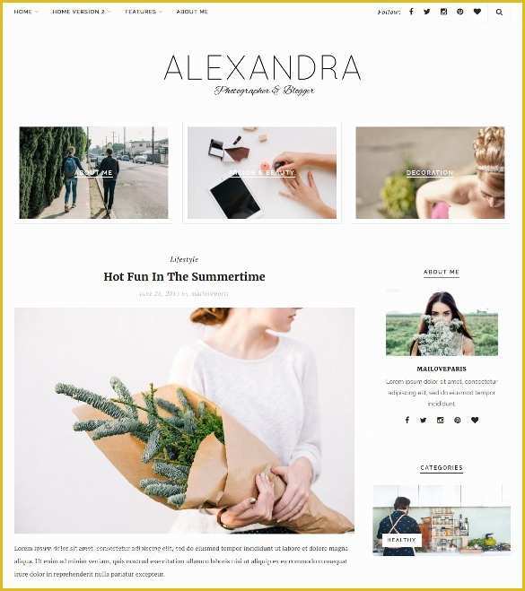 Simple Blogger Templates Free Of 30 Beauty Blog Wordpress themes & Templates