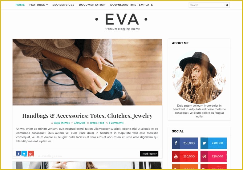 Simple Blogger Templates Free Of Eva Simple Blogger Template