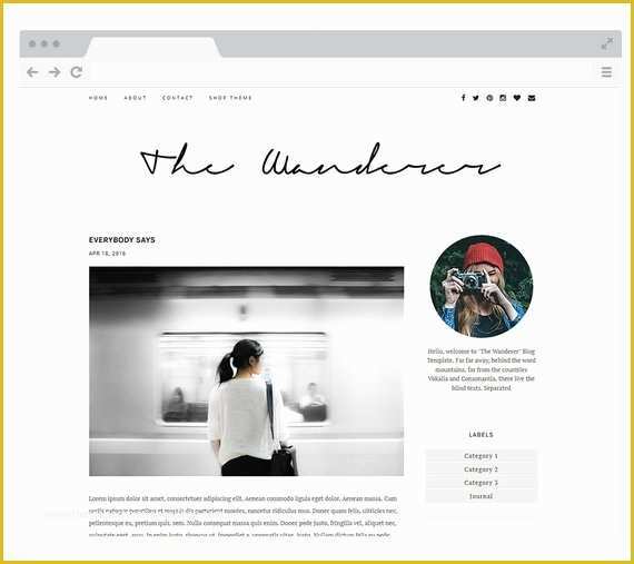 Simple Blogger Templates Free Of New Premade Blogger Template Simple and Clean Blog Design