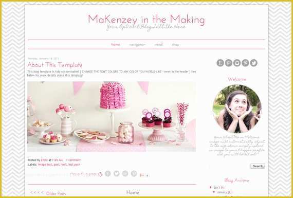 Simple Blogger Templates Free Of Premade Blogger Template Simple Pink and Grey Blog Template