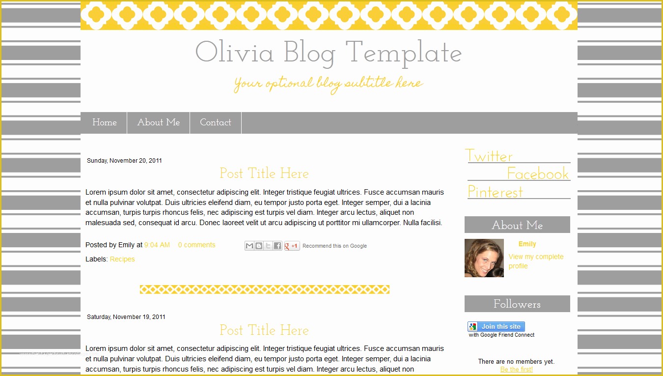 Simple Blogger Templates Free Of Simple Blogger Blog Templates Category