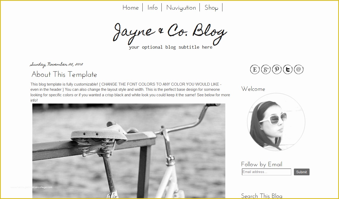 Simple Blogger Templates Free Of Simple Blogger Template Simple Black and White Modern