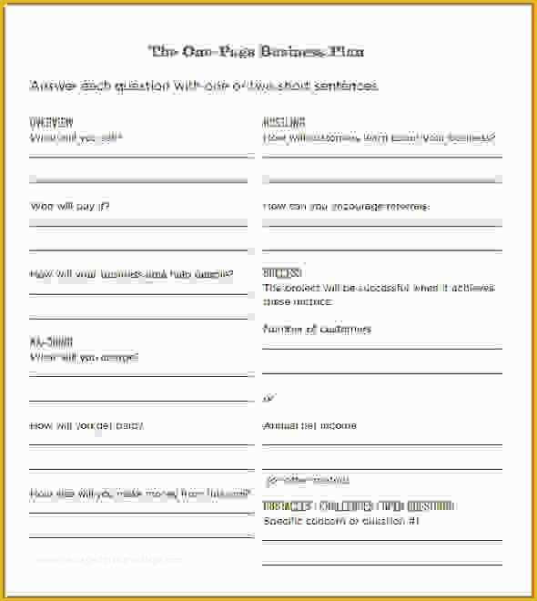 Simple Business Plan Template Free Of Business Plan Template Word to Pin On Pinterest