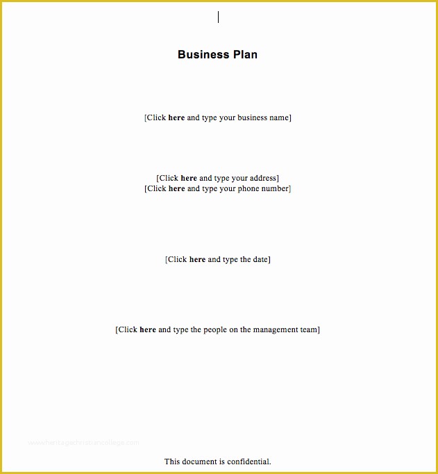 Simple Business Plan Template Free Of Free Simple Business Plan Template