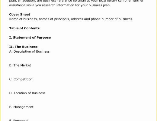 Simple Business Plan Template Free Of Printable Sample Business Plan Template form