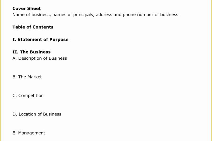 Simple Business Plan Template Free Of Printable Sample Business Plan Template form