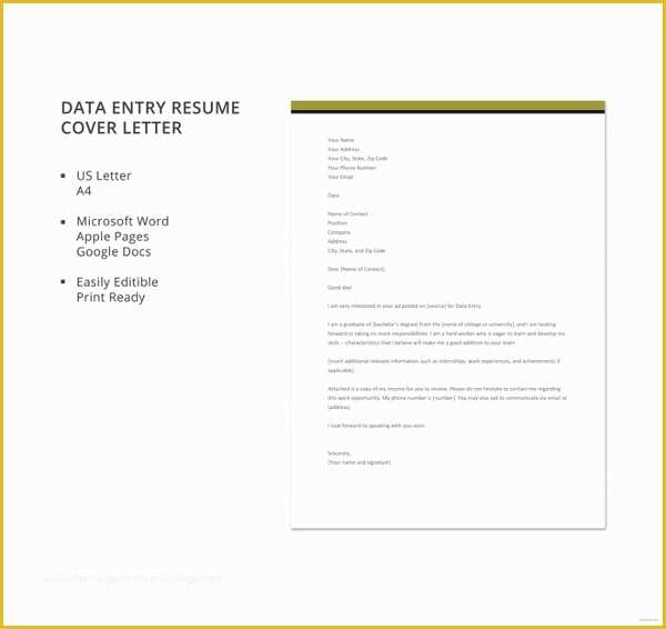 Simple Cover Letter Template Free Of 20 Simple Cover Letter Templates Pdf Doc