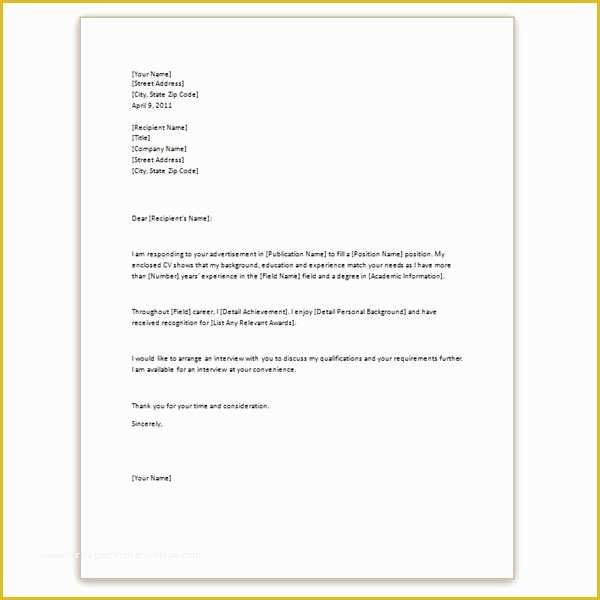 Simple Cover Letter Template Free Of 3 Free Cv Cover Letter Templates for Microsoft Word