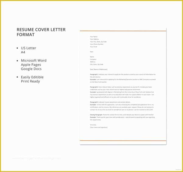 Simple Cover Letter Template Free Of 51 Simple Cover Letter Templates Pdf Doc