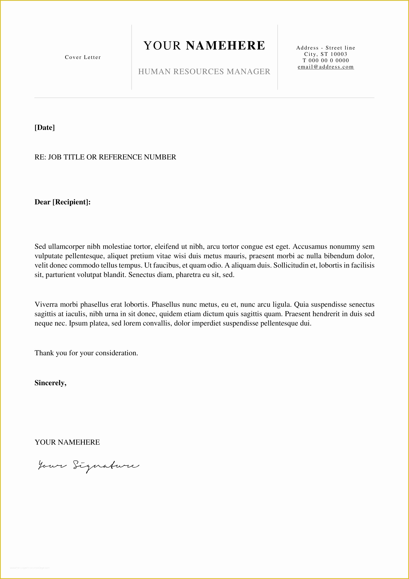 Simple Cover Letter Template Free Of Kallio Simple Resume Word Template Docx