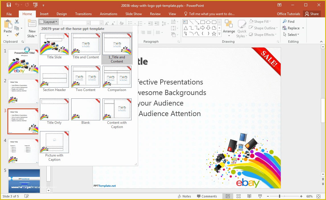 Simple Ebay Templates Free Of Free Ebay Powerpoint Template