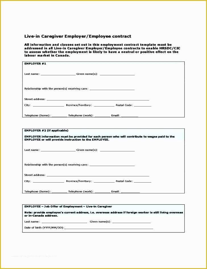 Simple Employment Contract Template Free Of Simple Employment Contract Template Free Samples