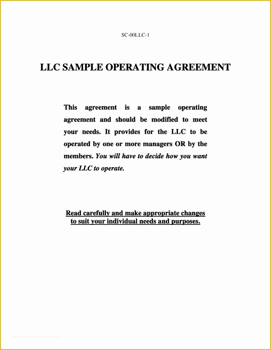 Simple Llc Operating Agreement Template Free Of Llc Operating Agreement Amendment Template Edit Fill