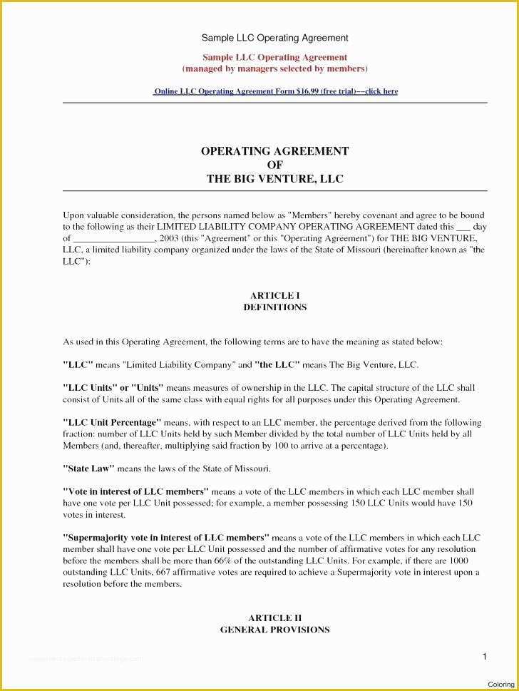Simple Llc Operating Agreement Template Free Of Template Annual Meeting Minutes bylaw Board Resolution Llc