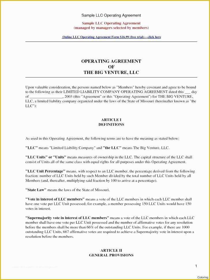 Simple Llc Operating Agreement Template Free Of Template Annual Meeting Minutes bylaw Board Resolution Llc