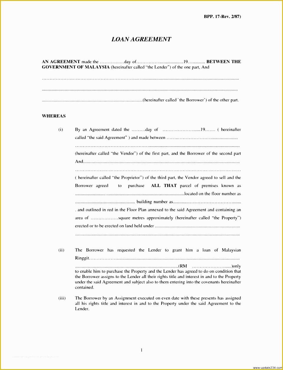 Simple Loan Agreement Template Free Of 11 Loan Agreement Templates Sampletemplatess