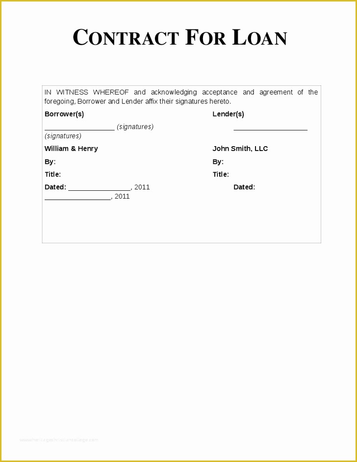 Simple Loan Agreement Template Free Of Loan Agreement format for Money Lending Vatansun