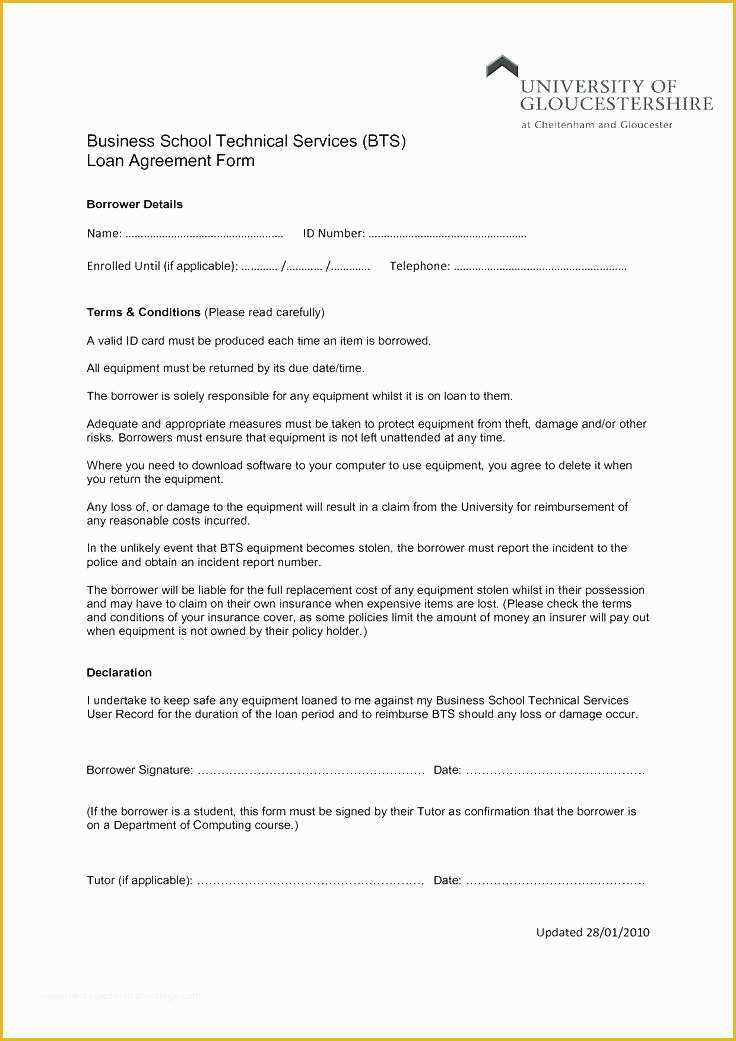 Simple Loan Agreement Template Free Of Pany Loan Agreement Template – Puebladigital