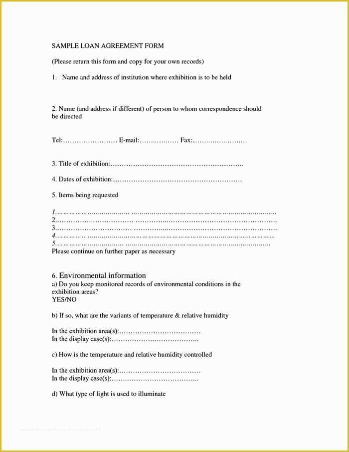 Simple Loan Agreement Template Free Of Printable Loan Agreement From Borrower to Lender Sample