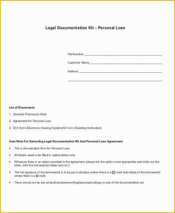 Simple Loan Agreement Template Free Of Simple Loan