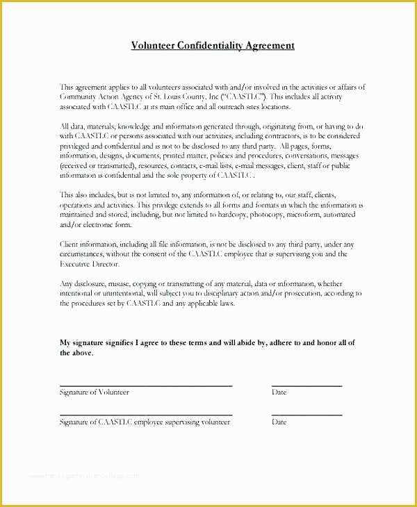 Simple Nda Template Free Of Confidentiality Agreement Template Sample Law Simple Nda
