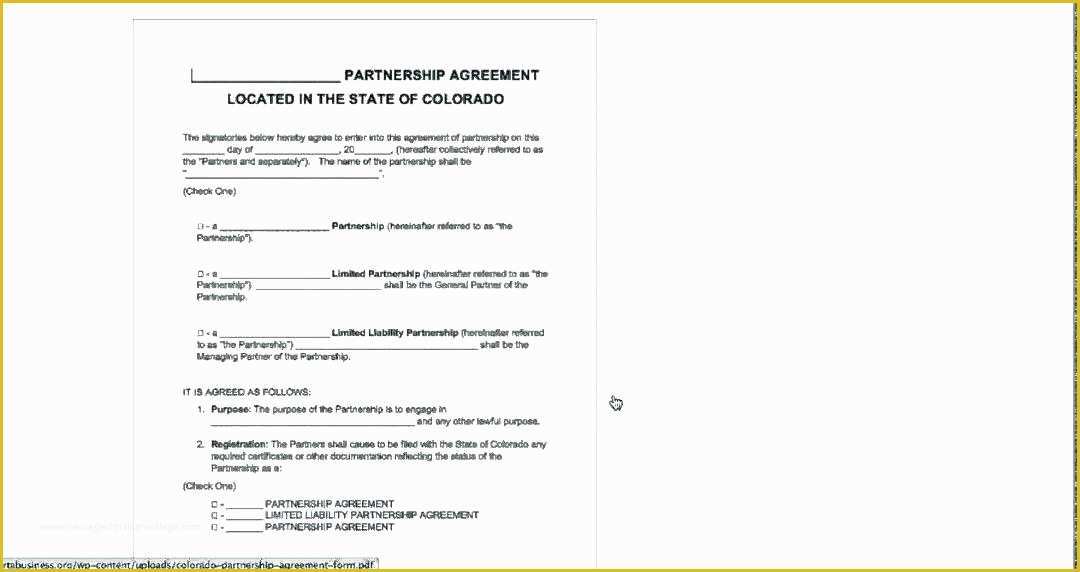 Simple Partnership Agreement Template Free Of Limited Partnership Agreement Fresh Pany Template Uk