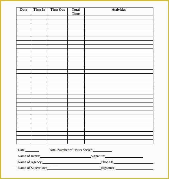 Simple Timesheet Template Free Of 31 Simple Timesheet Templates Doc Pdf