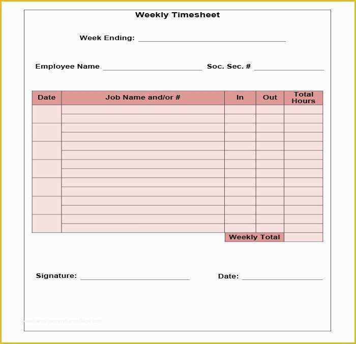 Simple Timesheet Template Free Of 60 Sample Timesheet Templates Pdf Doc Excel
