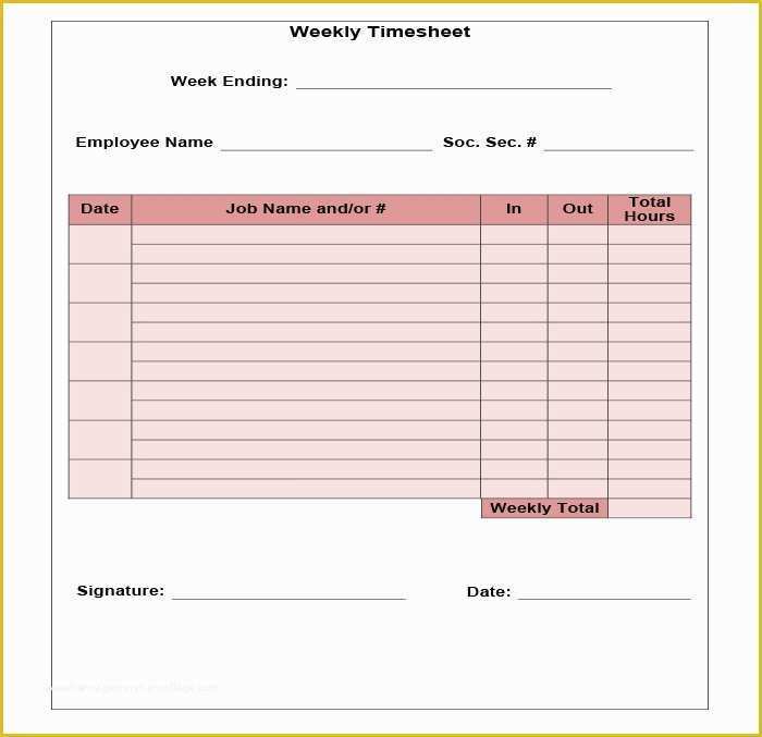 Simple Timesheet Template Free Of 60 Sample Timesheet Templates Pdf Doc Excel