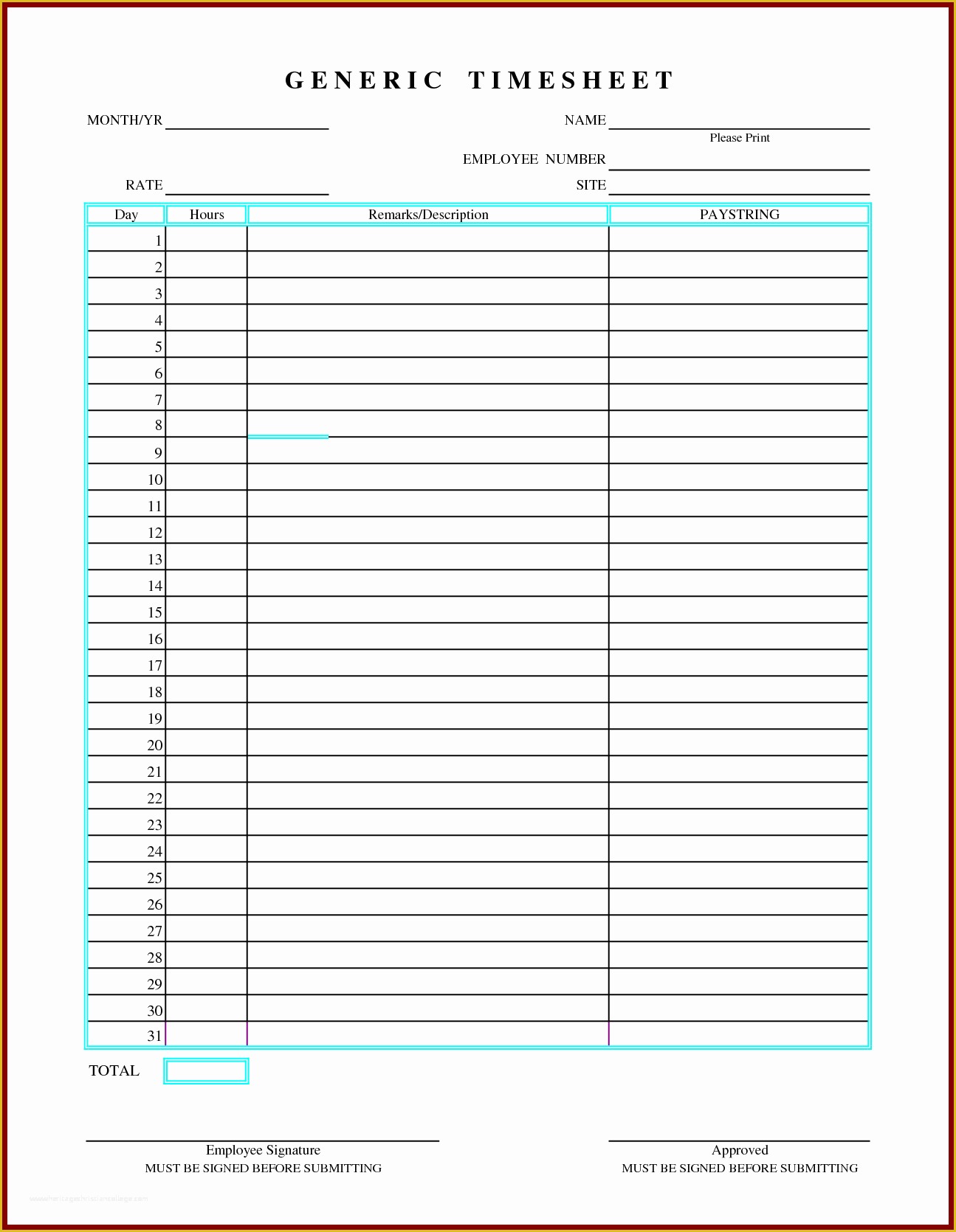 Simple Timesheet Template Free Of Microsoft Word Timesheet Template Templates Data