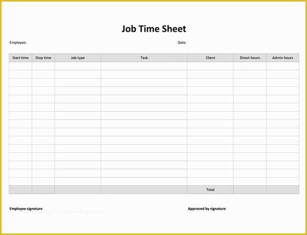 Simple Timesheet Template Free Of Time Sheet Calculator Templates 15 Download Free
