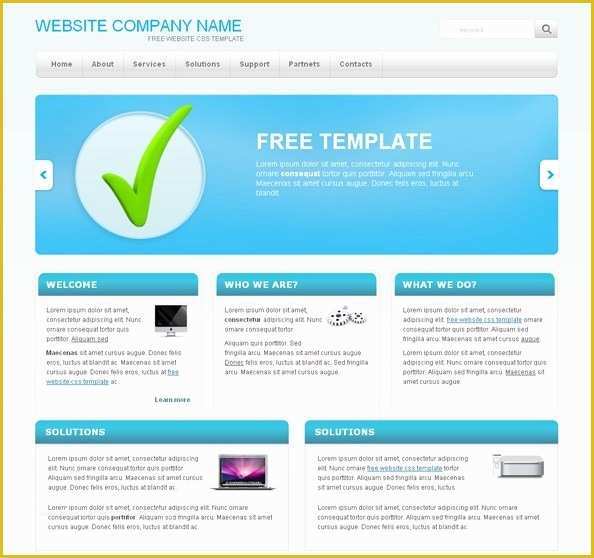 Simple Website Templates Free Download HTML with Css Of Simple Website Css Template with Blue Slider Website Css