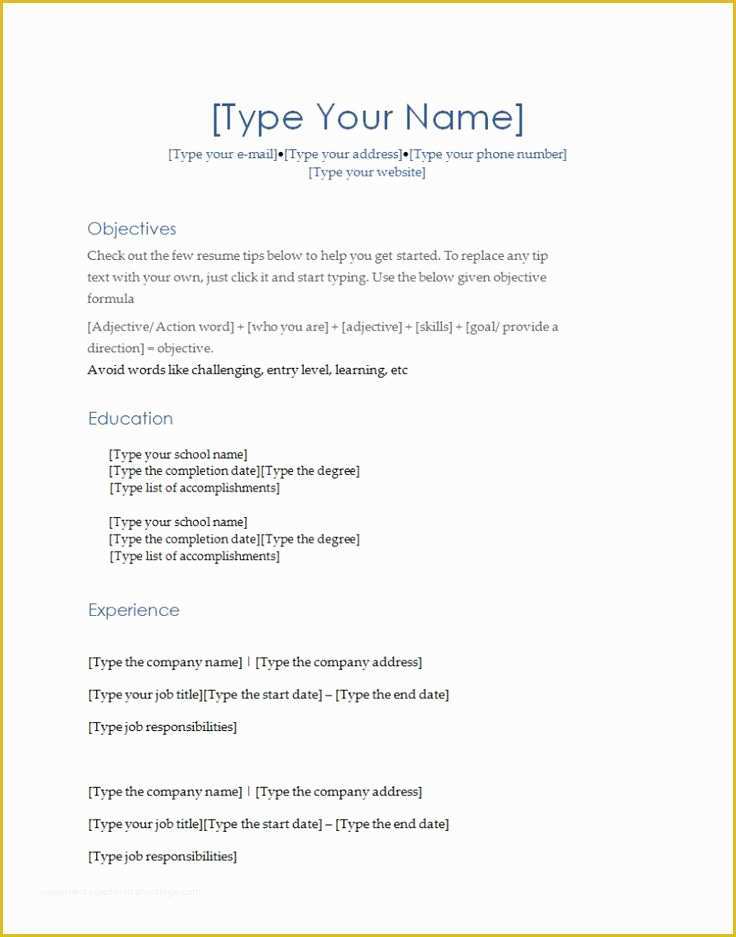Simple Will Template Free Of Magnext It is A Magnetic Microsoft Word Resume Template