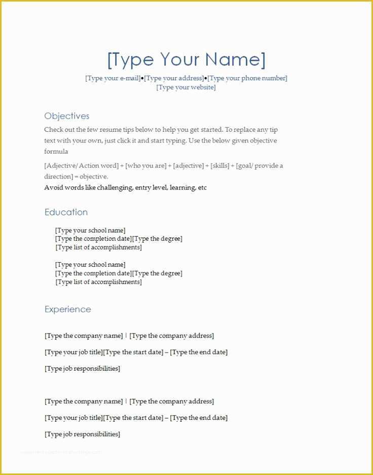 Simple Will Template Free Of Magnext It is A Magnetic Microsoft Word Resume Template