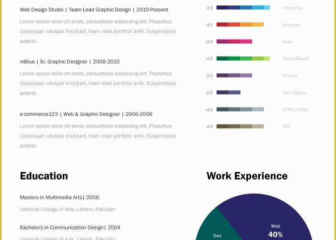 Single Page Resume Template Free Of 11 Psd E Page Resume Templates Designbump