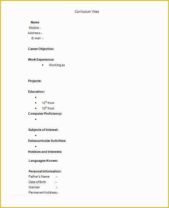 Single Page Resume Template Free Of 41 E Page Resume Templates Free Samples Examples