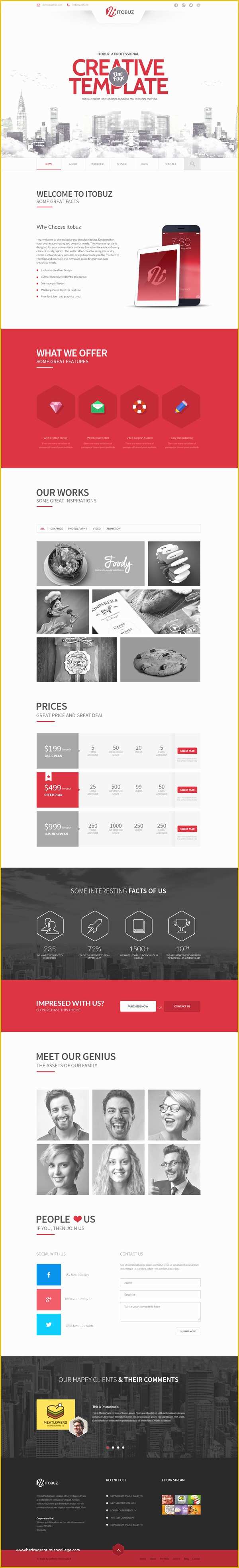Single Page Website Template Free Of 15 Best HTML5 Templates for Creative Corporate Portfolio
